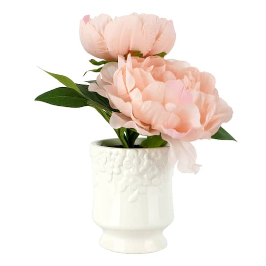 10" Peony Arrangement in Ceramic Vase by Ashland®